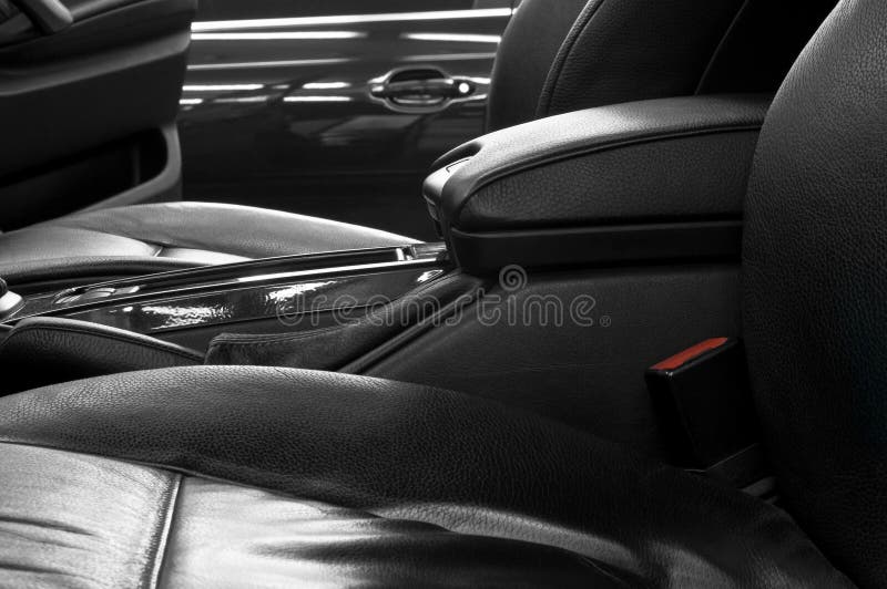 Auto interior detail. stock photos