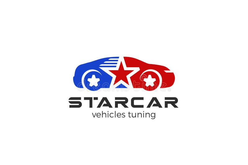 Auto-Logo abstrakte Vektor-Design vektor abbildung