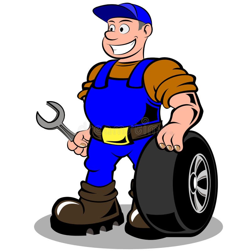 Auto mechanic stock vector. Illustration of serve, dungarees - 36512119