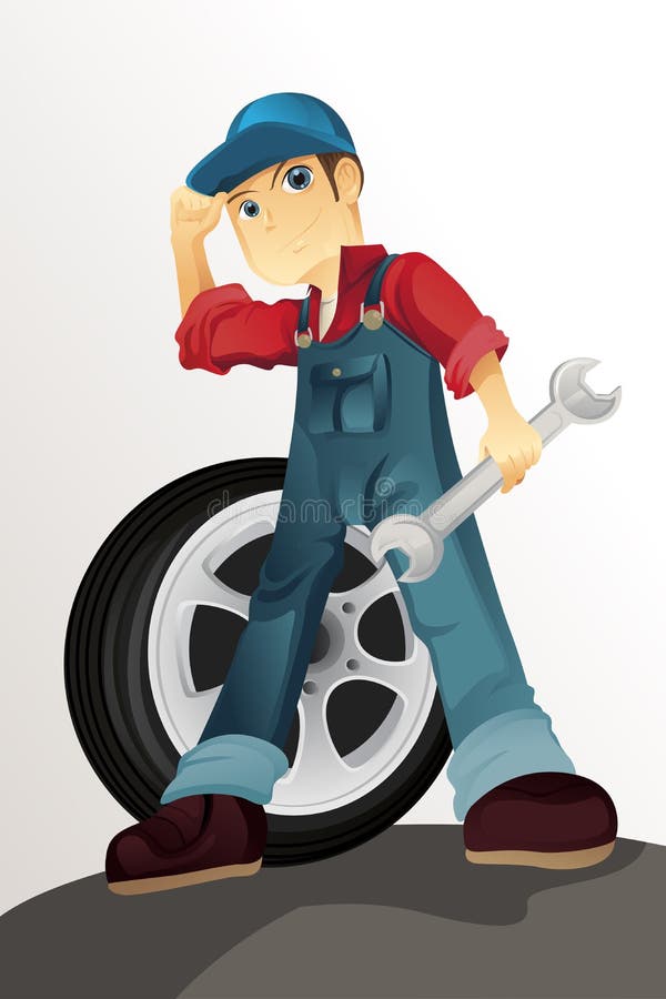 auto mechanik ilustracji auto mechanik ilustracji