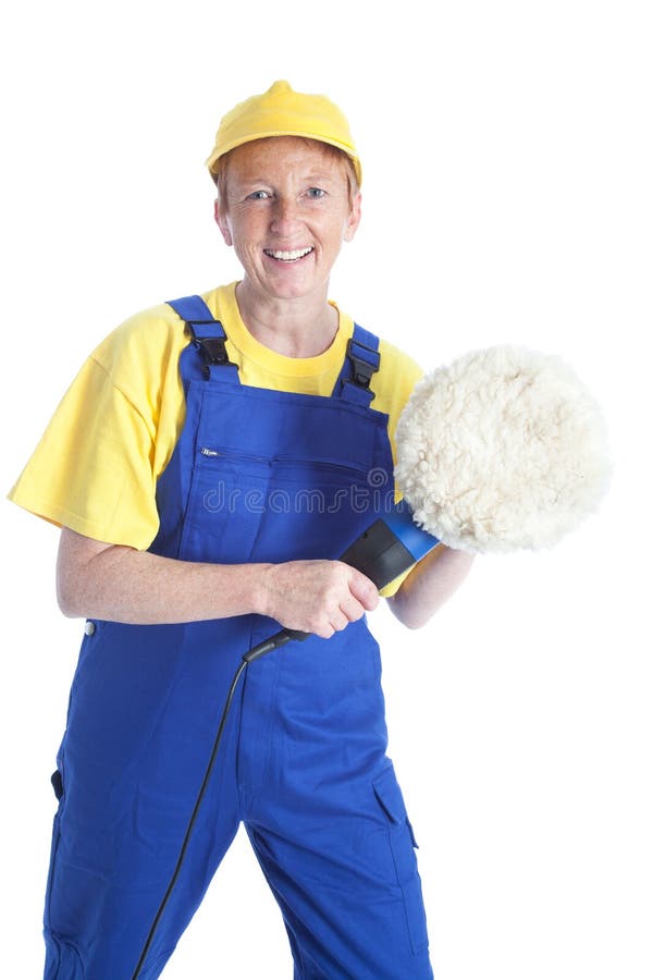 Auto mecânico fêmea foto de stock