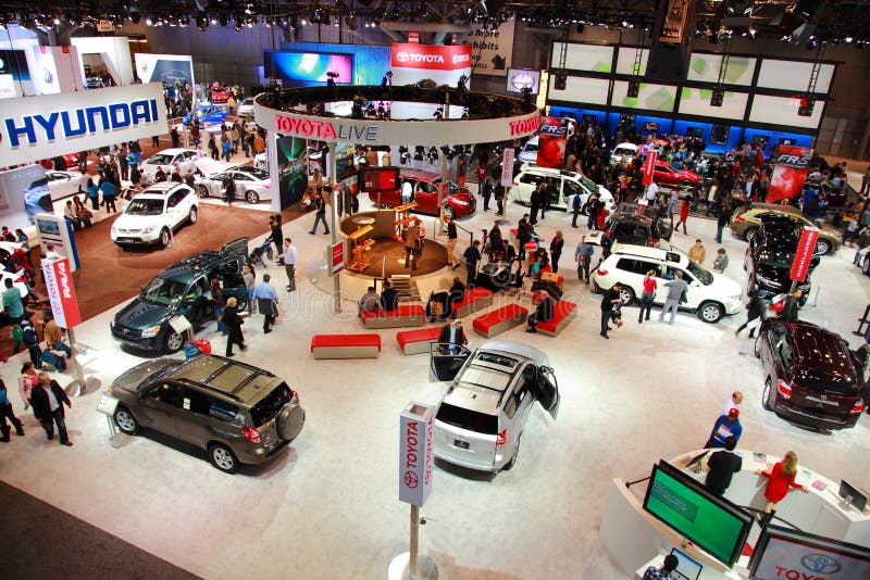 Auto międzynarodowy ny przedstawienie fotografia stock