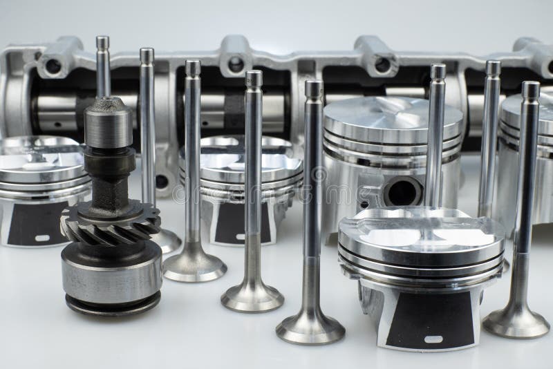 Auto Parts for the Engine Compartment on a White Background. Stock Image Image of industry