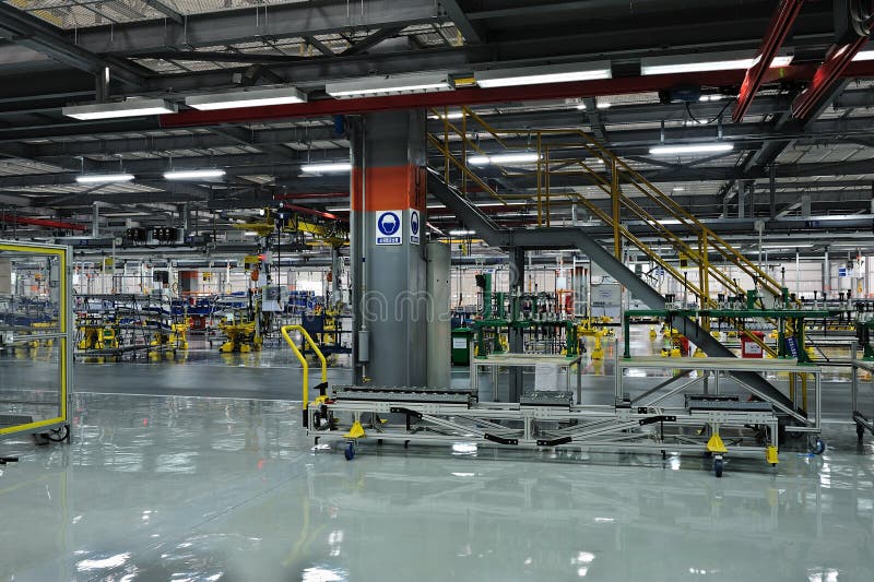 Auto parts plant stock photo