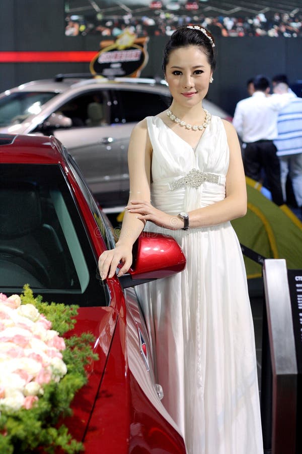 Auto przedstawienia model w Jinan Shandong Chiny zdjęcia stock Auto przedstawienia model w Jinan Shandong Chiny zdjęcia stock