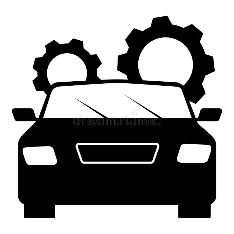 Auto Repair - Black And White Stock Vector - Illustration of book, tool ...