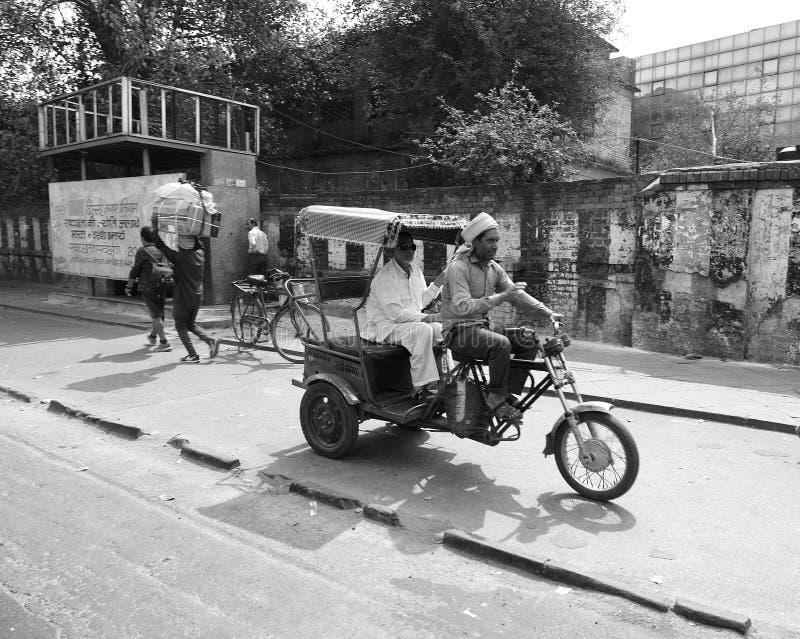 An Auto Rickshaw is a Motorized Version of the Pulled Rickshaw or Cycle