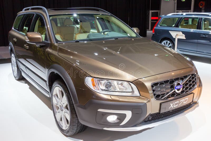 Auto VOLVOS XC70 Auf Anzeige an Der LA Automobilausstellung