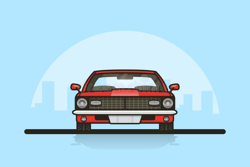 Auto voor zijaanzicht royalty-vrije illustratie Auto voor zijaanzicht royalty-vrije illustratie