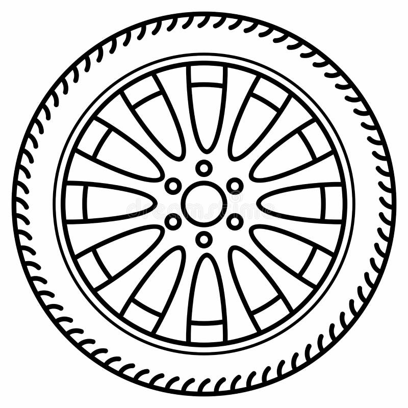 tires and rims clipart of flowers