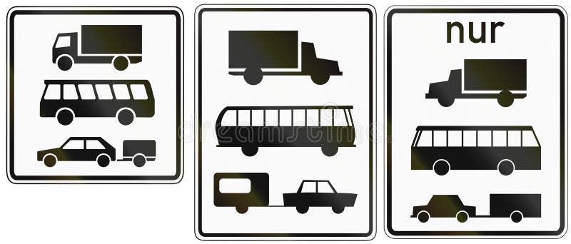 Recuerdo Armstrong Perforación Autobuses Y Remolques De Los Camiones En Alemania Stock de ilustración -  Ilustración de megabus, collage: 54187271
