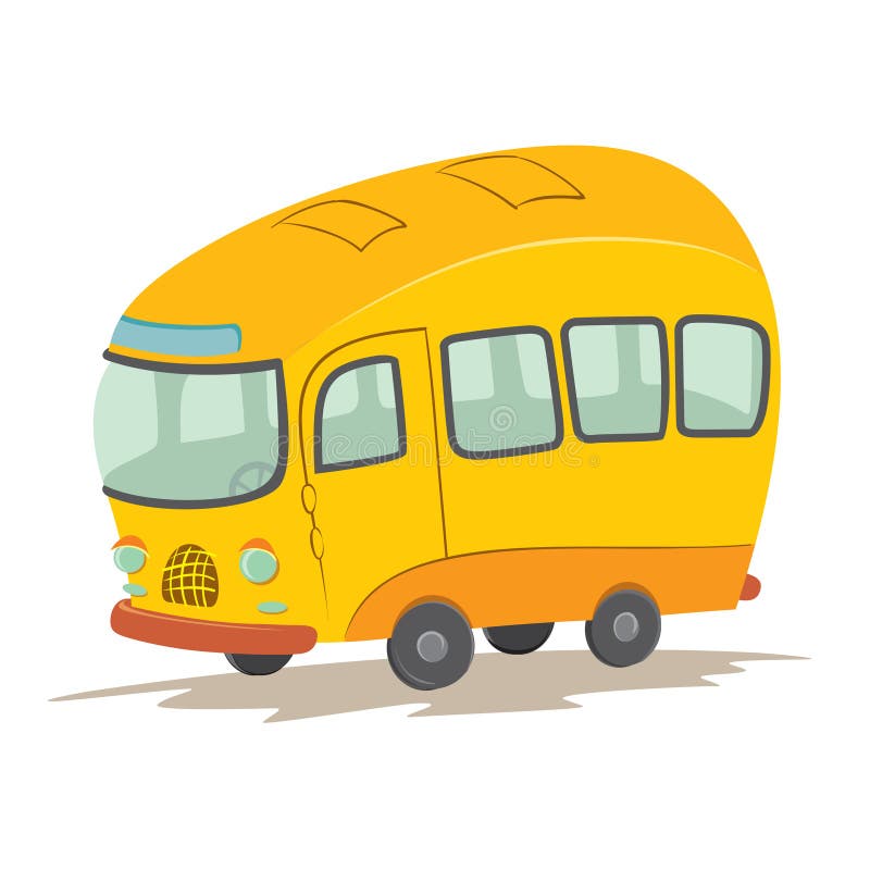 Autobús de la historieta del vector ilustración del vector Autobús de la historieta del vector ilustración del vector