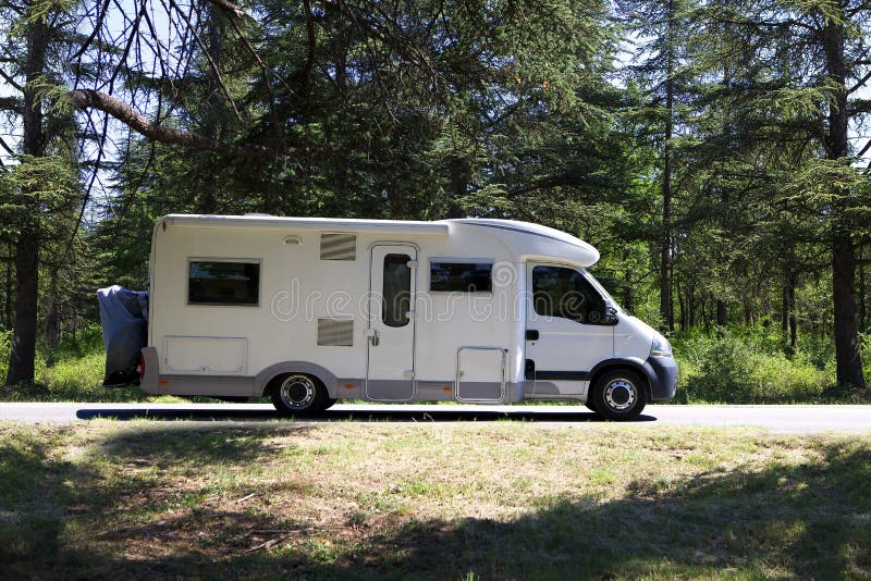 Autocaravana foto de stock