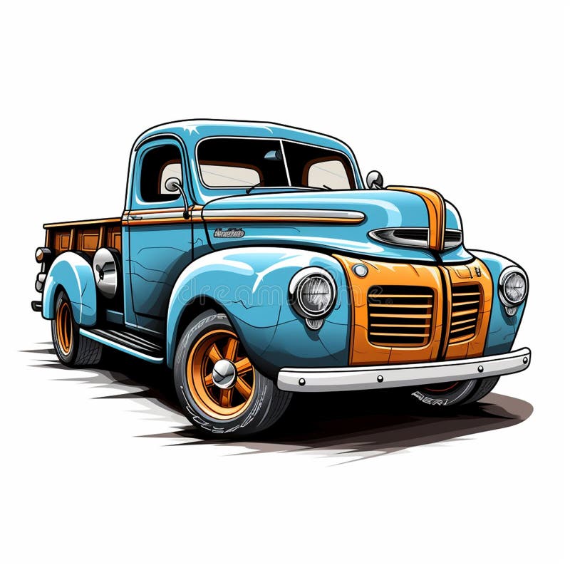 Autocarro da pickup illustrazione di stock
