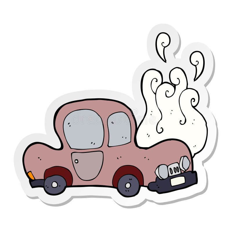 Autocolant de desene animate stock illustration