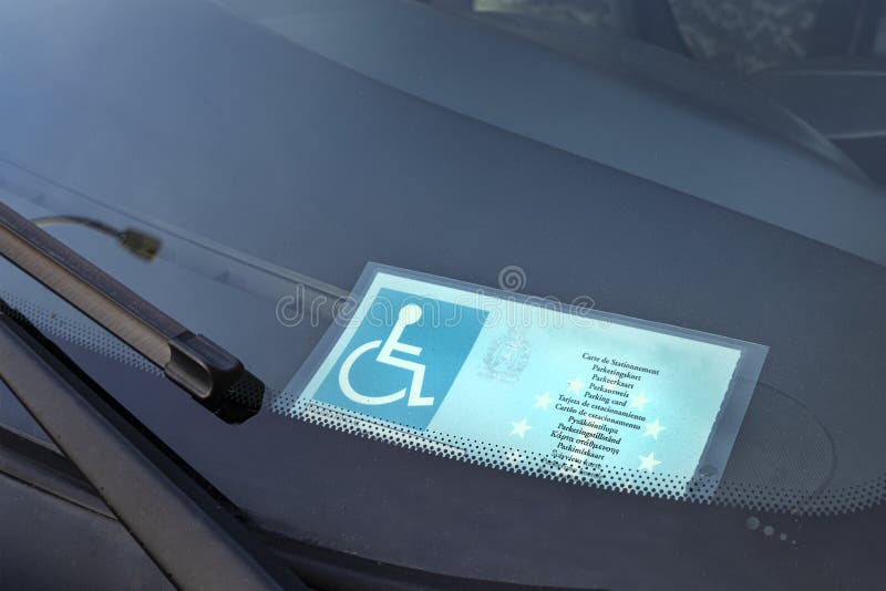 Autocollant De Voiture Handicapé Image stock - Image du aide, soin:  233147363