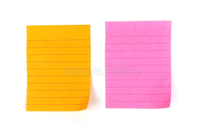 Note de post-it rose blanc photo stock. Image du page - 18589106