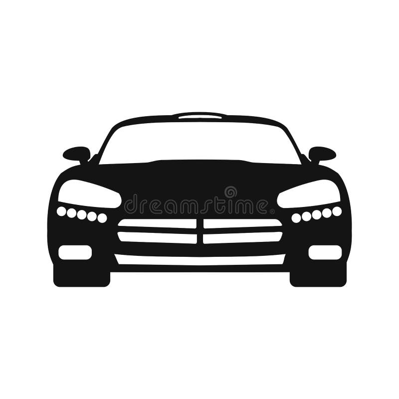 Autoikonen-Zeichenschattenbild - vektor abbildung