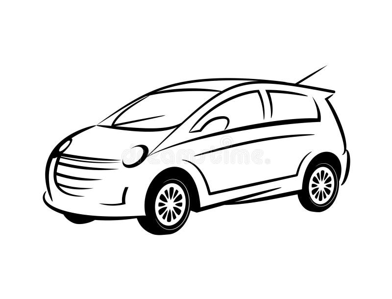Autolinie Kunst lizenzfreie abbildung Autolinie Kunst lizenzfreie abbildung