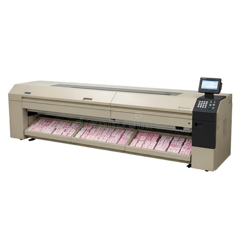 Automated Card Sorting Machine with Multiple Trays royalty free illustration