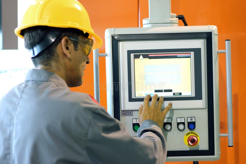 Automated Machine Operator stock images