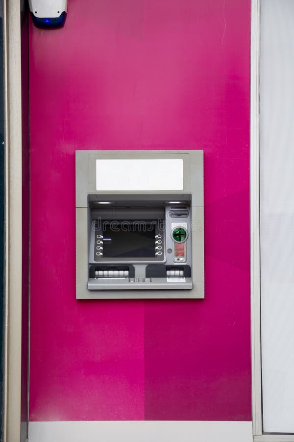 Automated teller machine stock photo. Image of isolated 184108244