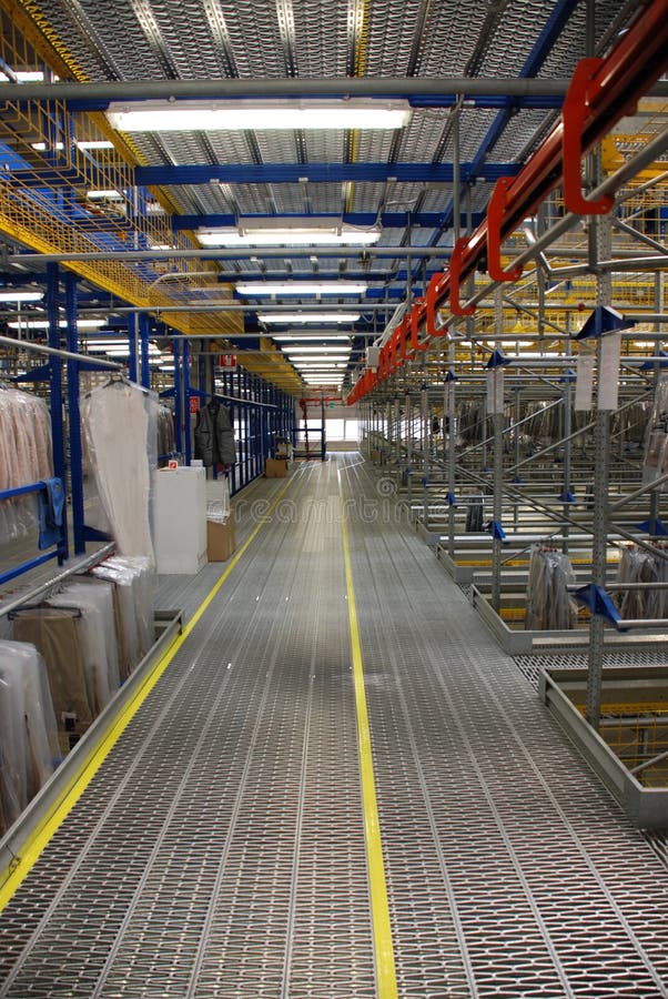 Automatic Clothing Warehouse Stock Photo Image of italy, factory 5196258