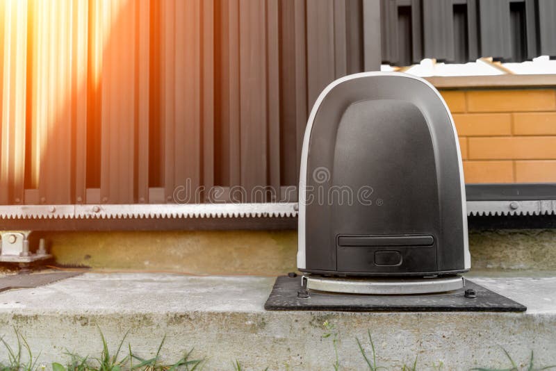 The Gate Motor of Sliding Gate System. Automatic Doors and Gate Motor