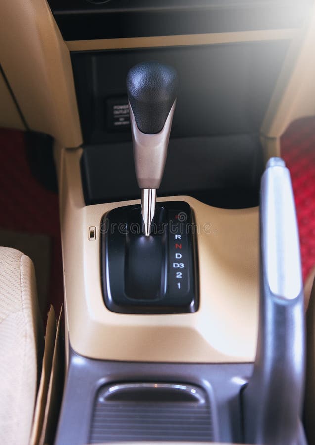 Automatic Gear Shift with Interior Design of the Modern Car Stock Photo Image of transport