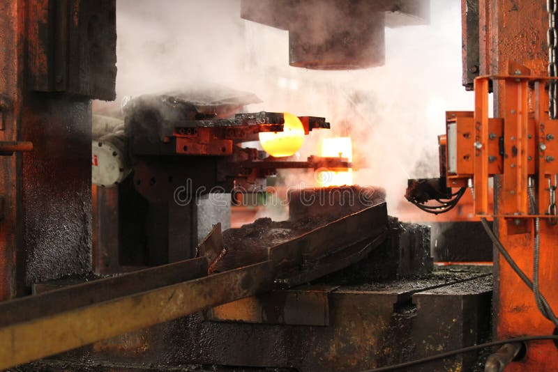 Automatic Hot Stamping Process Stock Photo Image of ball