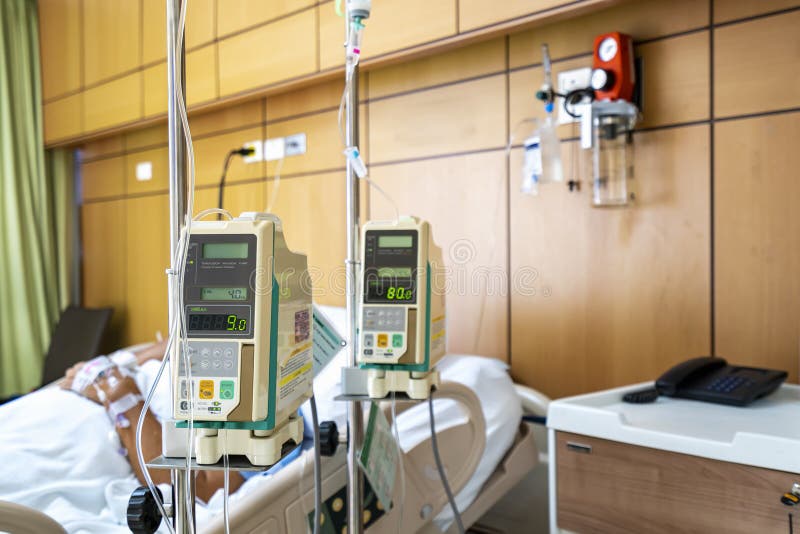 Automatic Infusion Pump for Control Infuses Fluids Medication or Nutrients Sodium Chloride