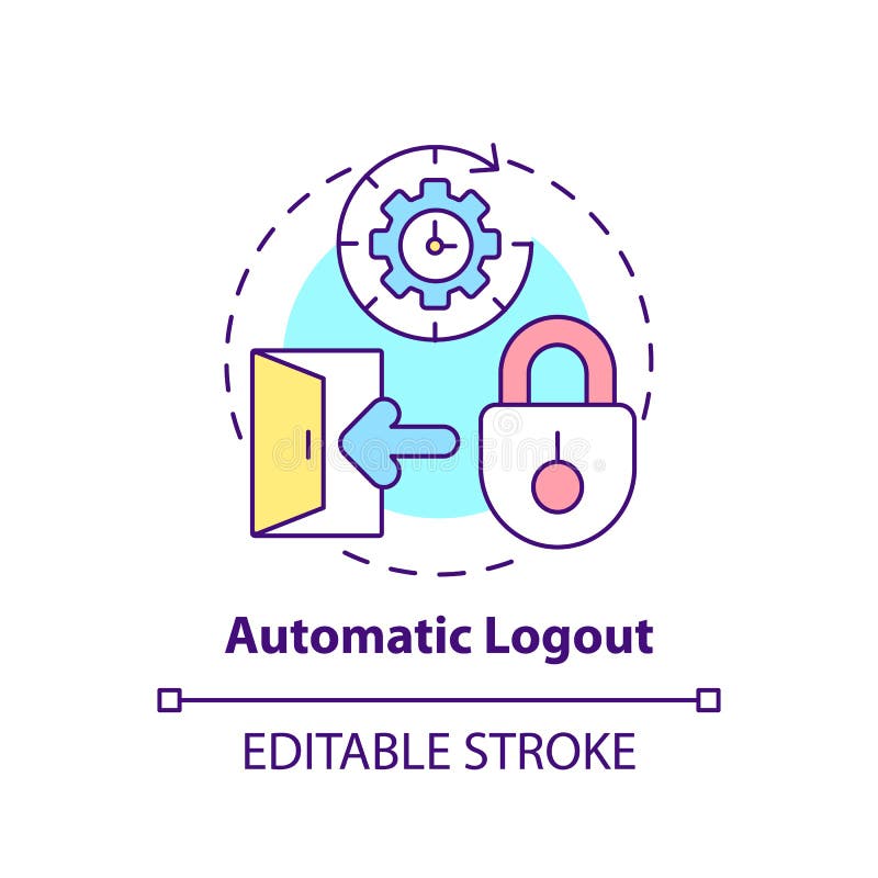 Automatic logout stock illustrations 6 automatic logout stock illustrations vectors clipart 