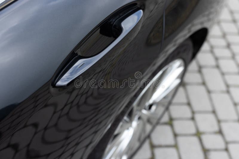 Premium Photo  Keyless entry car door handle with keyless go touch sensor car  door handle access button automatic