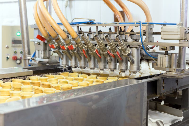 Automatic Production Line of Ice Cream Stock Image Image of business, conveyer 186743039