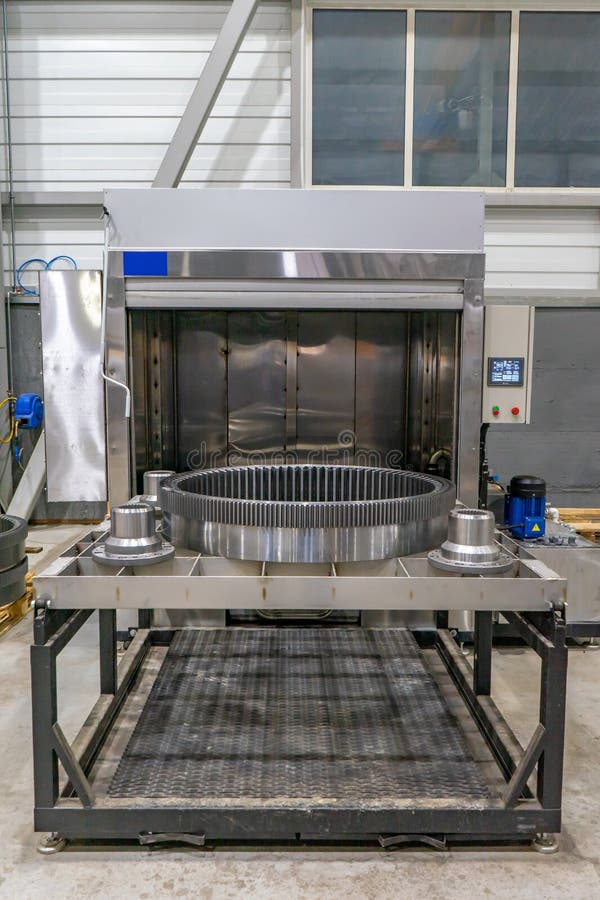 Automatic Production washing of spare parts. Automatic loading stock images, royalty-free photos and pictures