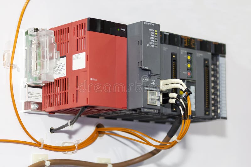 Automatic Programmable Logic Controller PLC high precision equipment for industrial royalty free stock photography