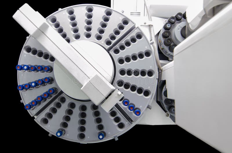 Automatic Sample Handling of Analytical Instrument Stock Photo Image