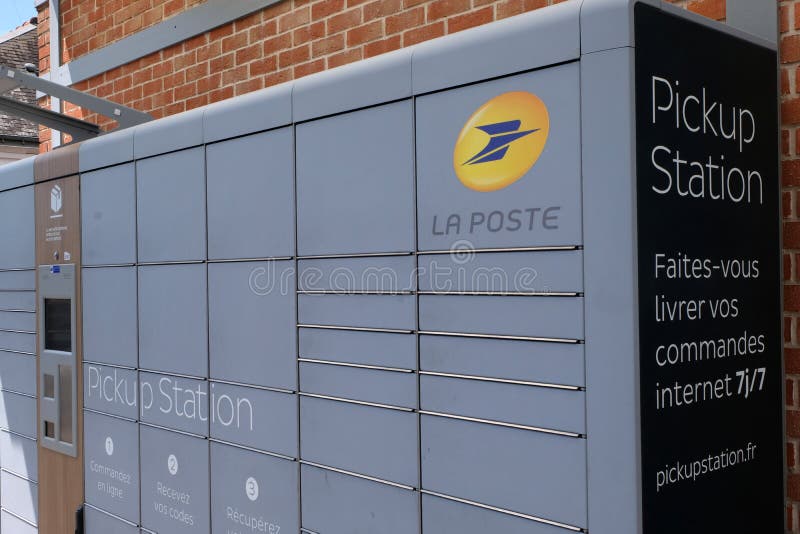 La Poste Pickup Station for the Delivery of Parcels Ordered Online