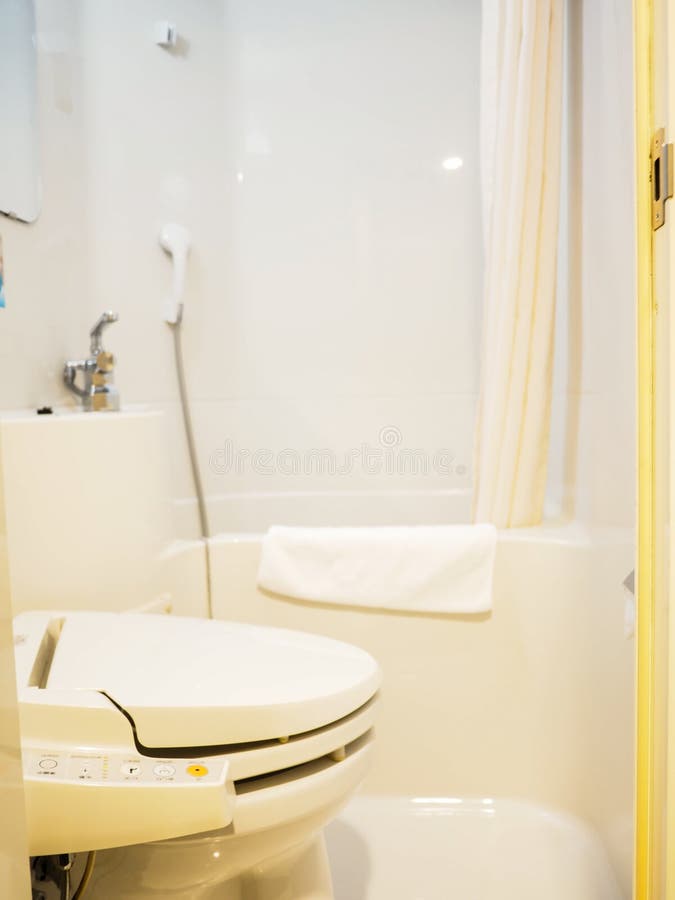 Automatic toilet from Japan royalty free stock images