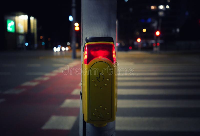 Automatic traffic lights stock image. Image of person 268020877