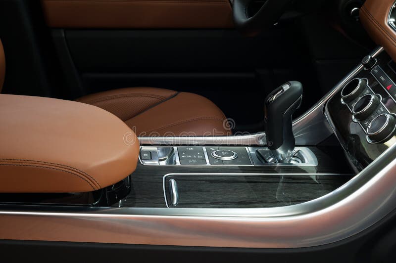 Automatic Transmission Gear Shift. Modern Car Inside. Stock Image Image of elegance, inside