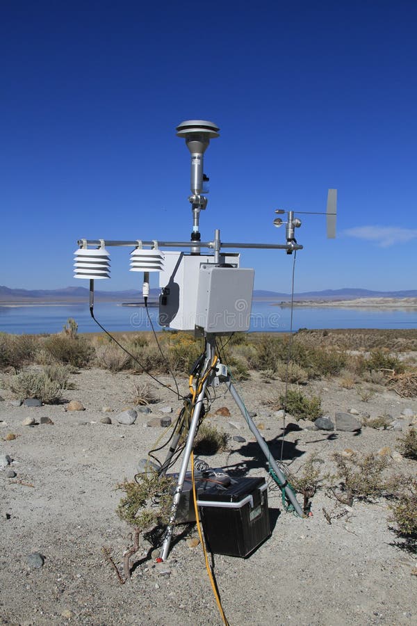 USA, California Automatic Weather Station Stock Image Image of