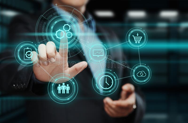 Automation Software Technology Process System Business concept stock images