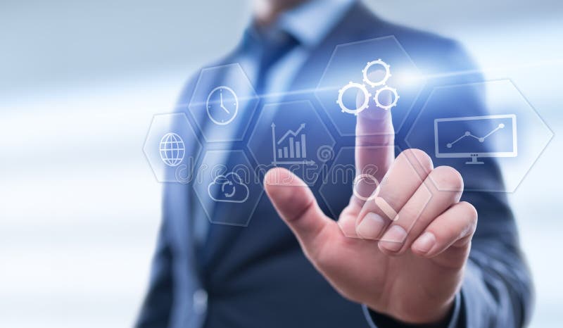 Automation Software Technology Process System Business concept royalty free stock photography