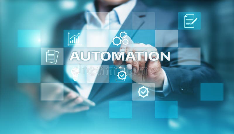 Automation Software Technology Process System Business concept royalty free stock images Automation Software Technology Process System Business concept royalty free stock images
