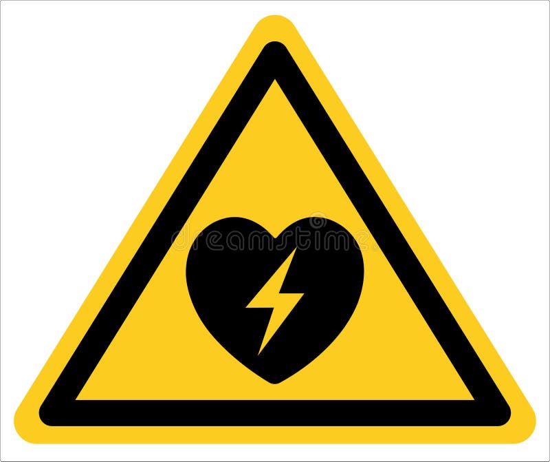Automatisch uitwendig defibrillatorsymbool vector illustratie