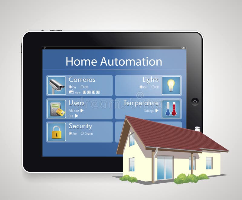 Home automation - house management concept. Home automation - house management concept