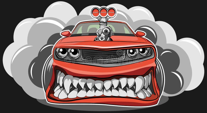 Automobile arrabbiata royalty illustrazione gratis Automobile arrabbiata royalty illustrazione gratis