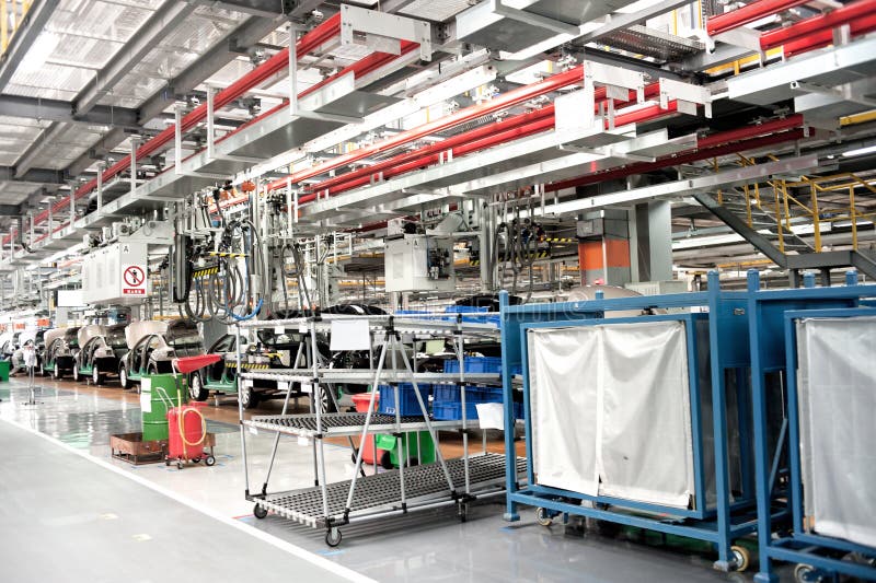 Automobile assembly shop stock photo. Image of pipes 27503190