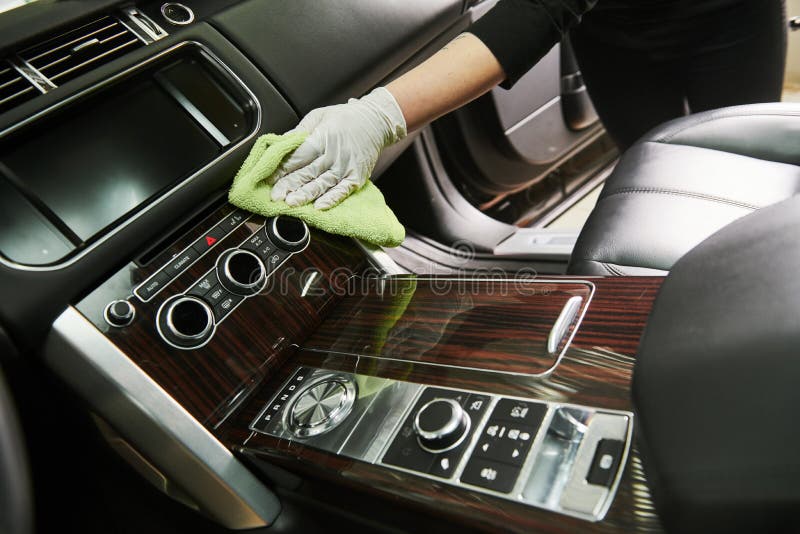 Automobile Detailing. Car Seat Cleaning with Vacuum Cleaner Stock Image -  Image of service, worker: 243544291